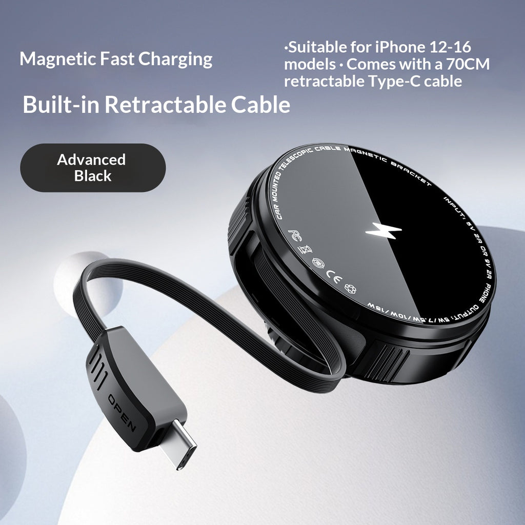 Support de téléphone sans fil de charge magnétique d'évent de voiture