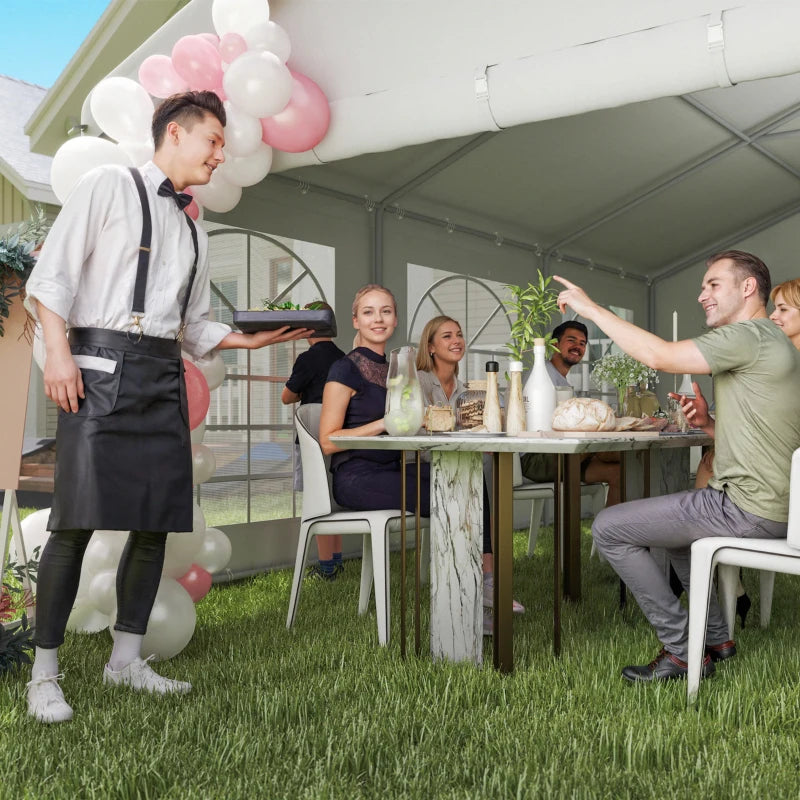 20 X 40 Ft Heavy Duty Party Tent Outdoor Gazebo Wedding Tent Event Shelter Carport BBQ White
