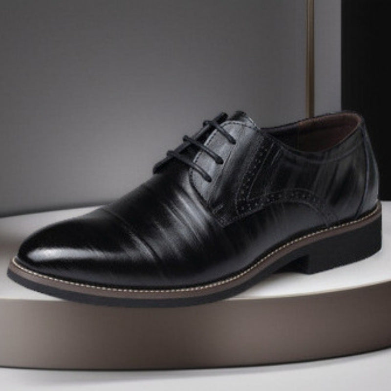 Hommes Chaussures en cuir British-style Pointed-toe Breathable Formel Business Wear
