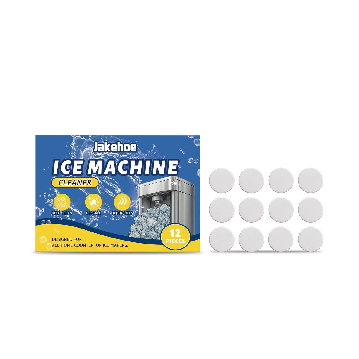 JAKEHOE Ice Maker nettoyant les comprimés