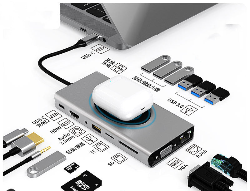 Hub Multi-fonction Hub HDMI Docking Station Notebook Converter