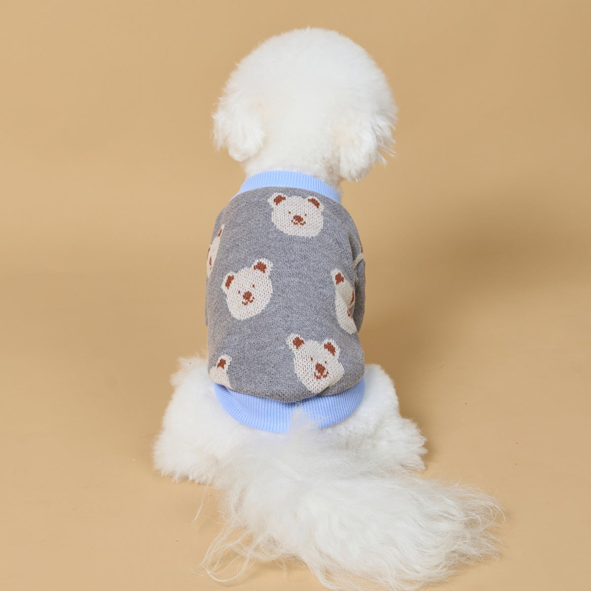 Chandail de style occasionnel avec un petit imprimé ours
