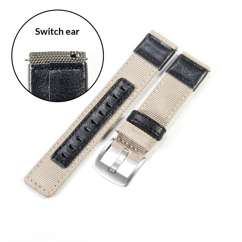 Bracelets de montre Jeep Toile Nylon et Bracelets en cuir