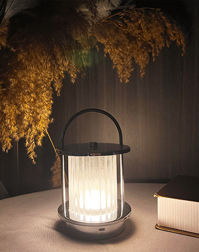 Lampe de camping à lumière chaude Lampe de bureau rechargeable