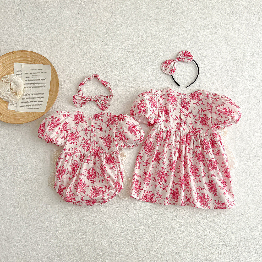 Robe d'été à manches courtes pour les filles
