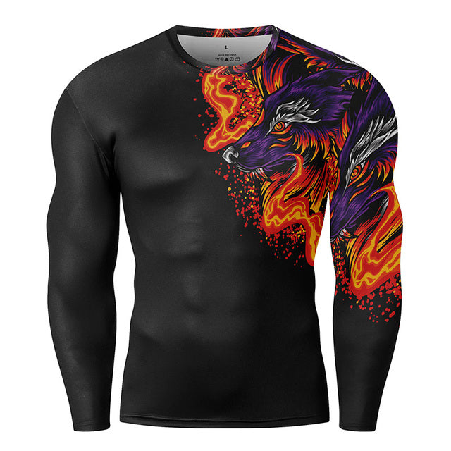 Manches longues personnalisées 3D Printed Crew