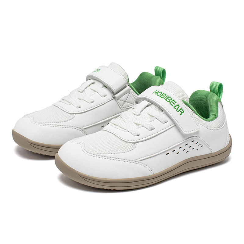 Breathable kids' sneakers with hook-and-loop closure
