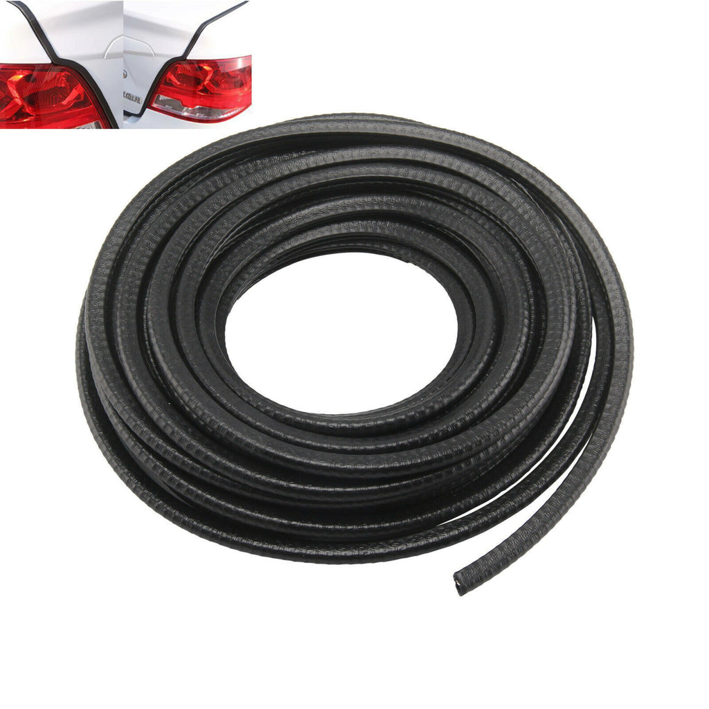 10M noir PVC porte de voiture Edge Guard U canal bande de joint en caoutchouc pour 1-2mm bords
