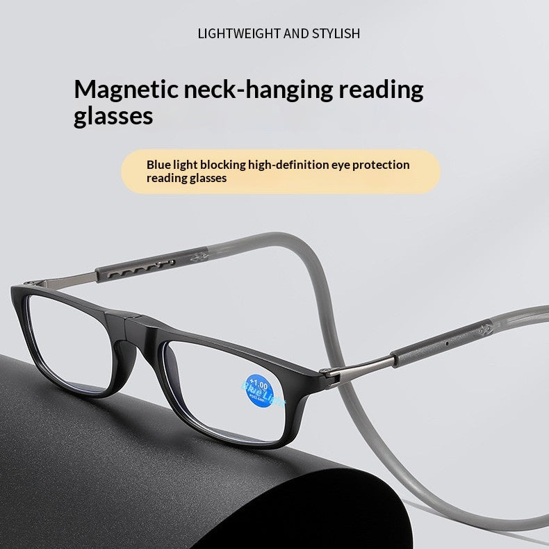 Magnetic Neck-Hang Lunettes Presbyopic confortables et portables haute définition