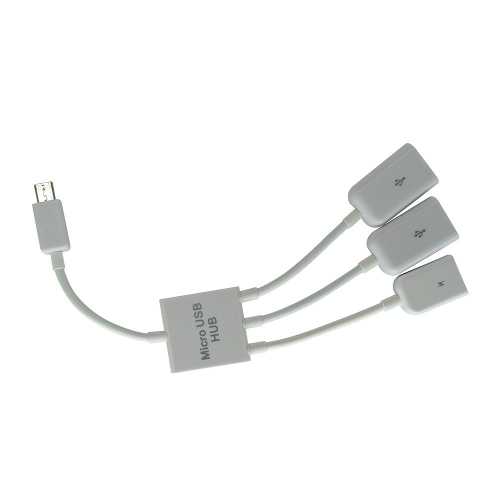 Téléphone mobile connecté au connecteur USB Keyboard Mouse