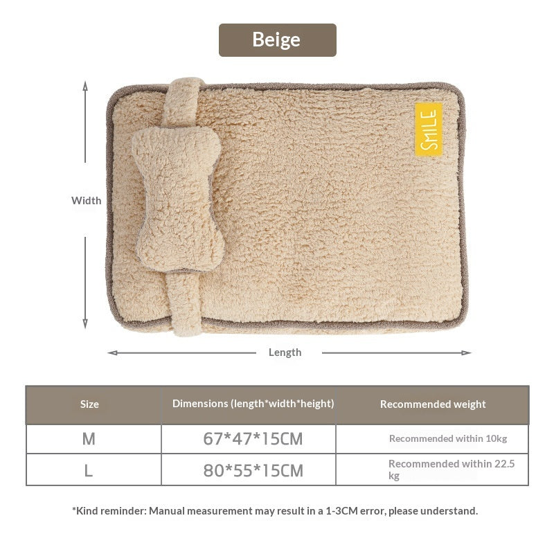 Plush dog sofa bed for cats and pets