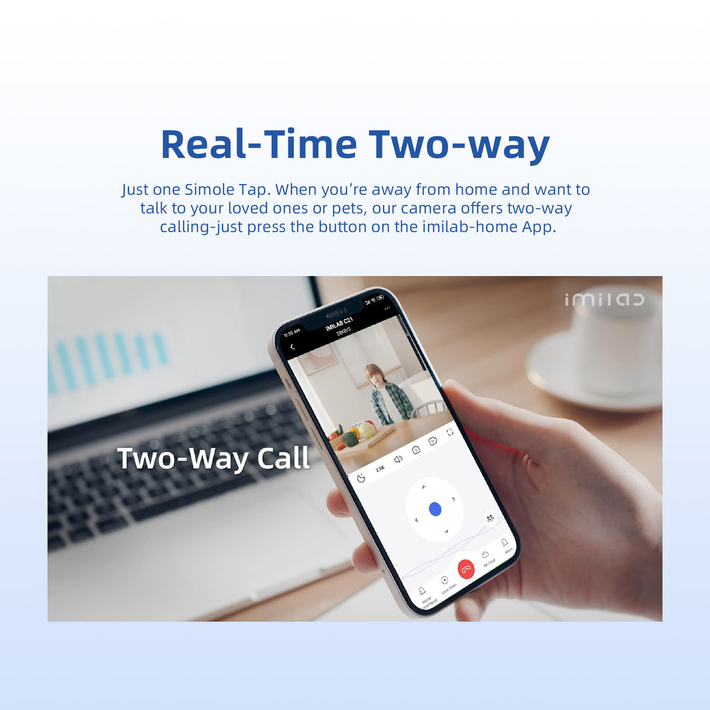 IMILAB C21 2.5K Vedio Wifi IP Smart Indoor Home Security Baby Monitor Surveillance Camera