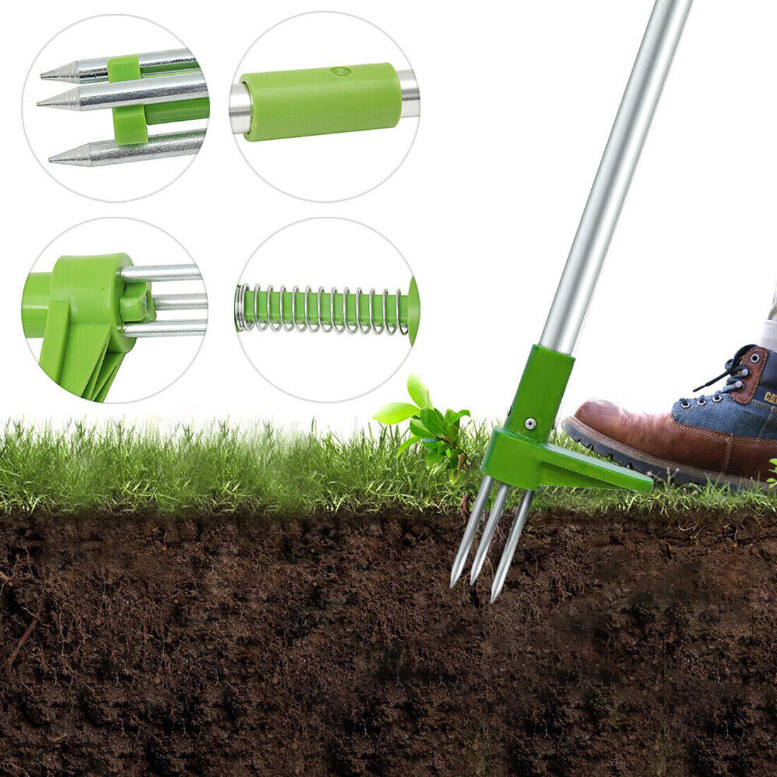 Puller de mauvaises herbes Weeder Twister Twist Pulp Claw Garden Lawn Root Killer Remover Tool
