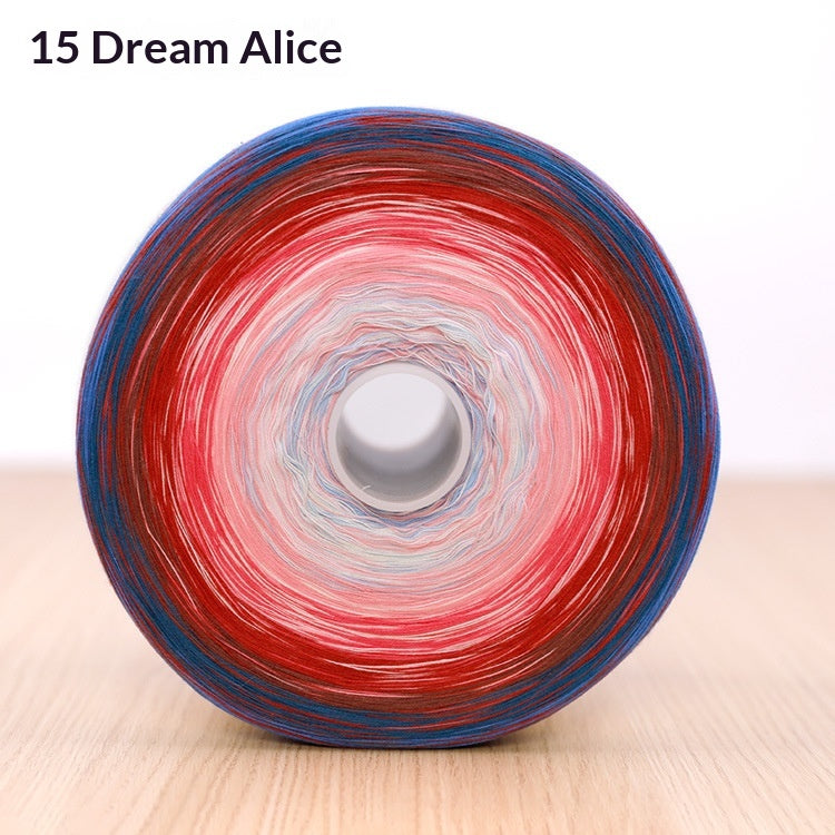 1500-gram GradientTwist-free Cake Fil Ball pour tricoter à la main et crochet Blankets