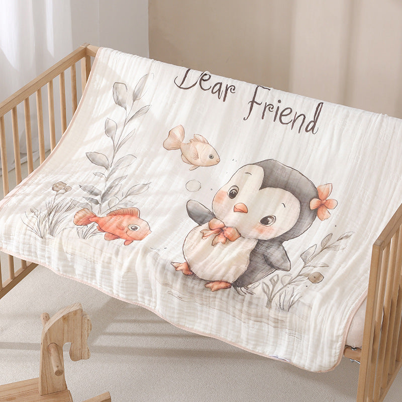 Couverture pour bébé en coton cartoon d'une pièce