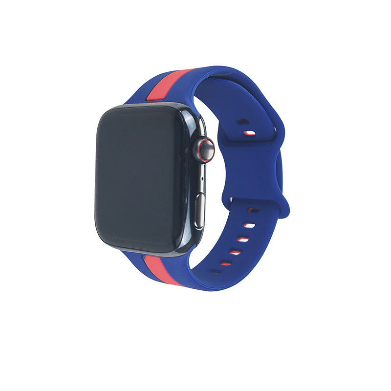 Deux tons rayures de bracelet Contraste Color Sports