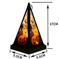 Halloween Decorations Portable Pumpkin Lantern Witch Skull Nightlight Scary Atmosphere Des