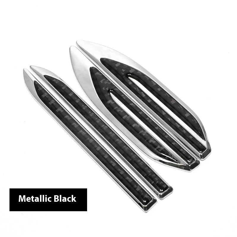 Car Personnalité Carbon Fiber Metal Feuille Sticker latéral