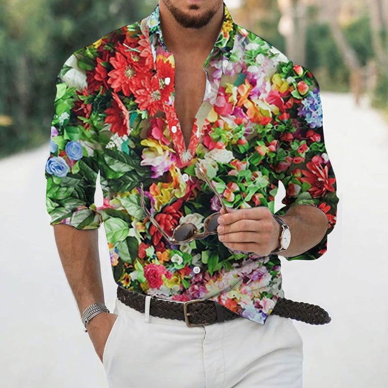 Chemise Florale Retro pour Homme
