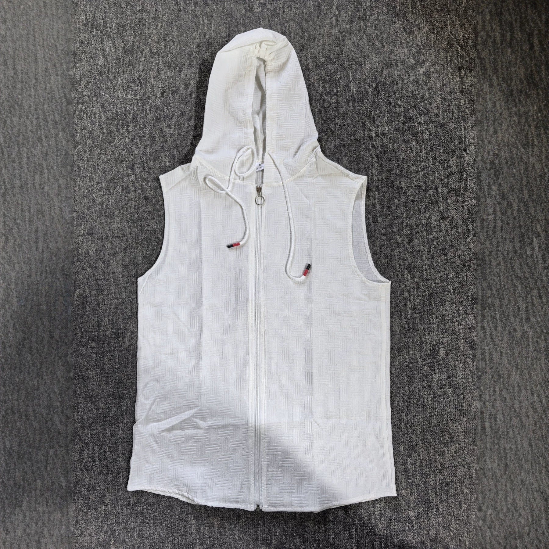 Cardigan zippé sans manches élégant pour hommes