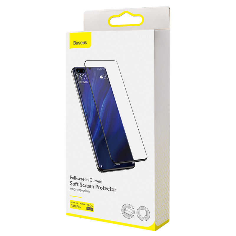 Full Screen Curved Anti Soft Film pour P40 Black