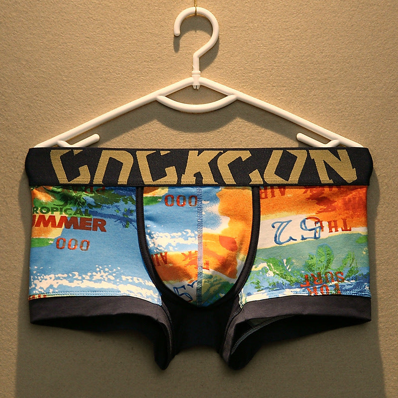 Sous-vêtements pour hommes Boxers coton tendance