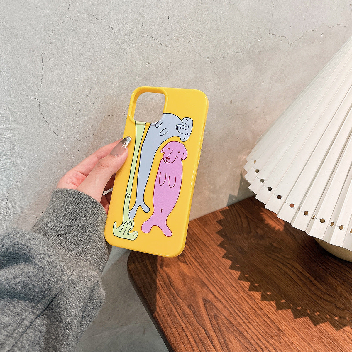 Housse de téléphone pour chien anti-chute tout compris