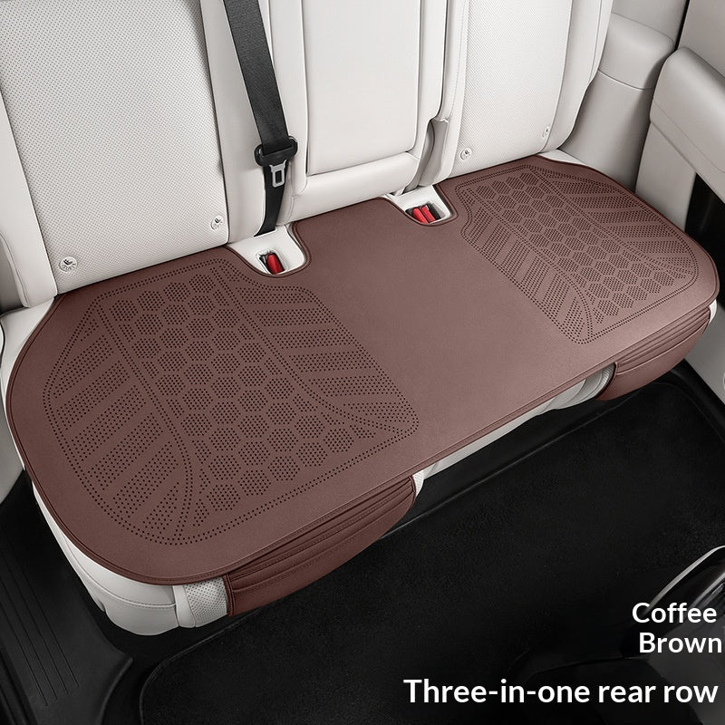 Coussin universel de quatre-saisons ultra-mince Suede-Look à trois pièces de siège de voiture