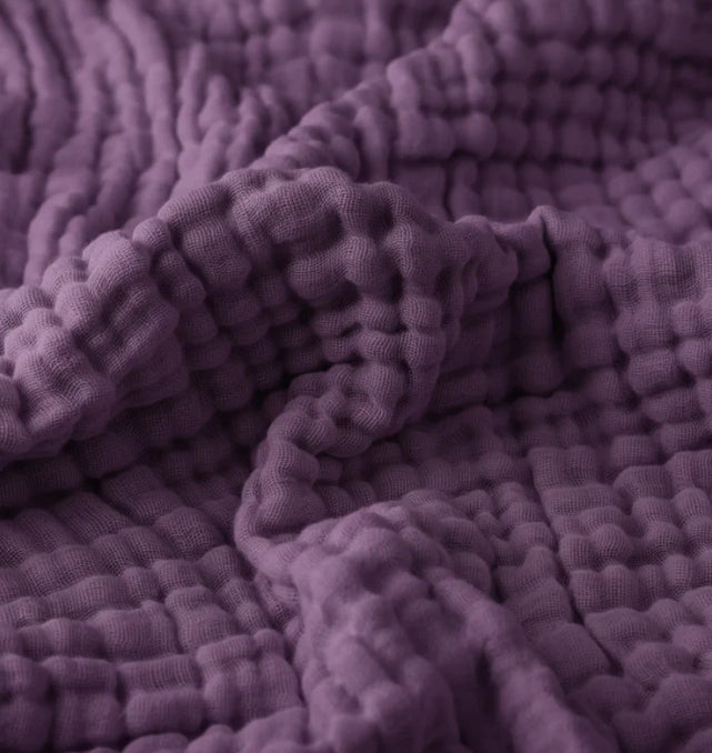 6 couches Gauze coton Serviette de bain à courtepointe à large bord