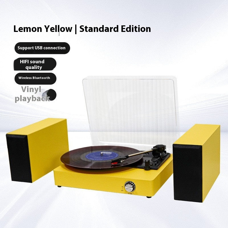 Ornements de rétro-rétro Bluetooth intégré lecteur d'enregistrement de vinyle