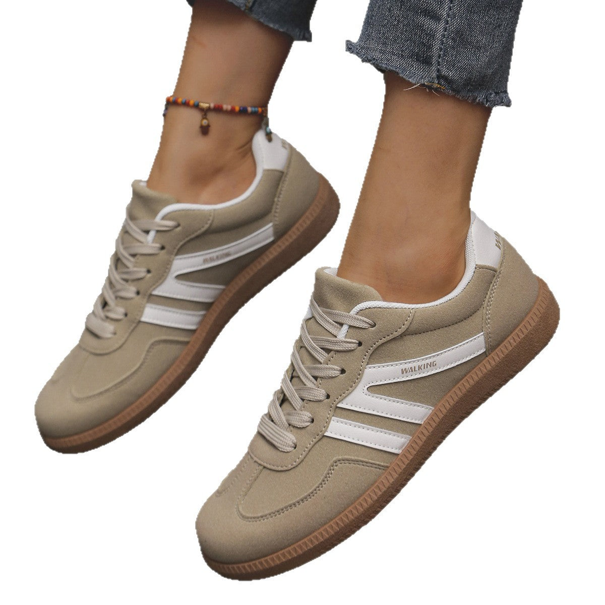 Fashion Casual Tout-match Couleur Matching Lace-up Chaussures
