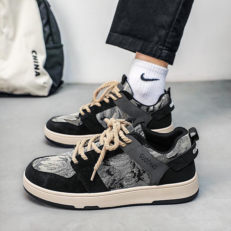 Sneakers hommes Automne et été Niche Design Trendy Casual All-matching Student peinture à l'huile