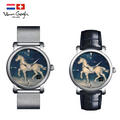 Van Gogh Quartz Wrist Watch Horse Plaster Statue