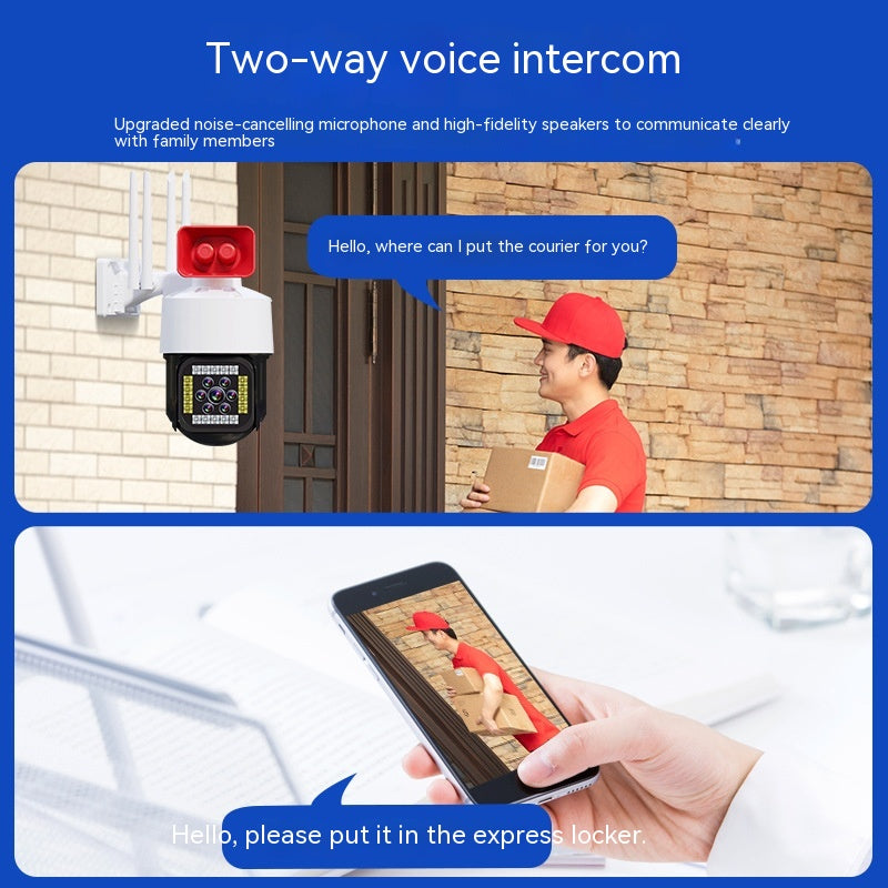 Caméra de surveillance sans fil extérieure à usage domestique