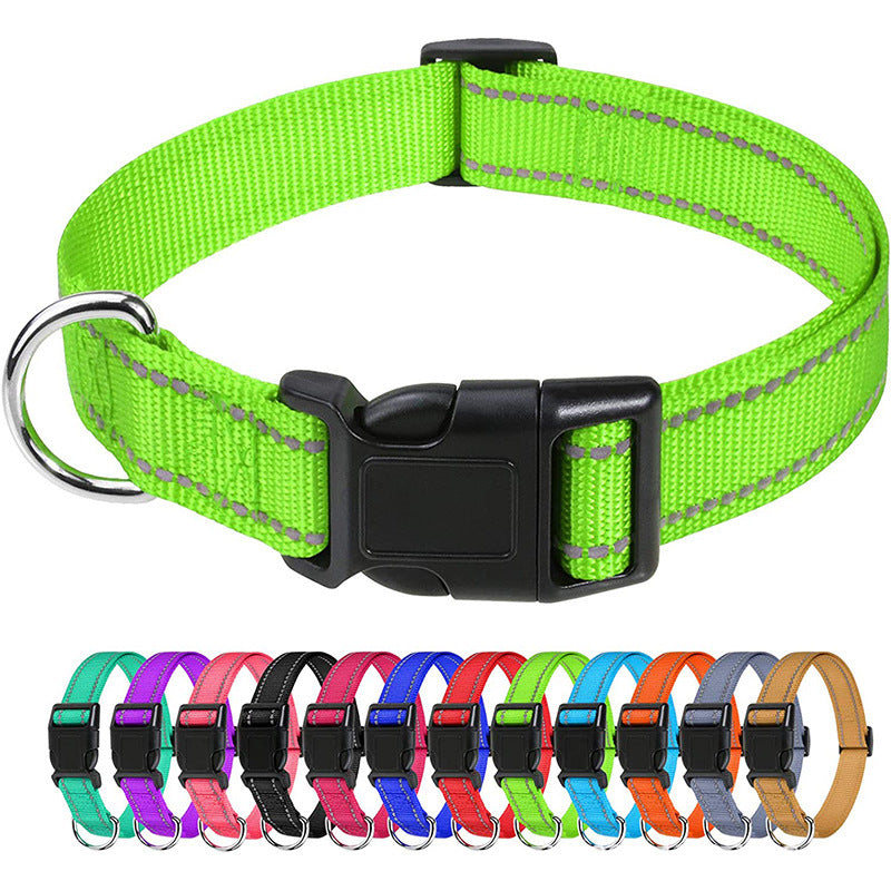 Bases Collier de chien en polyester réfléchissant