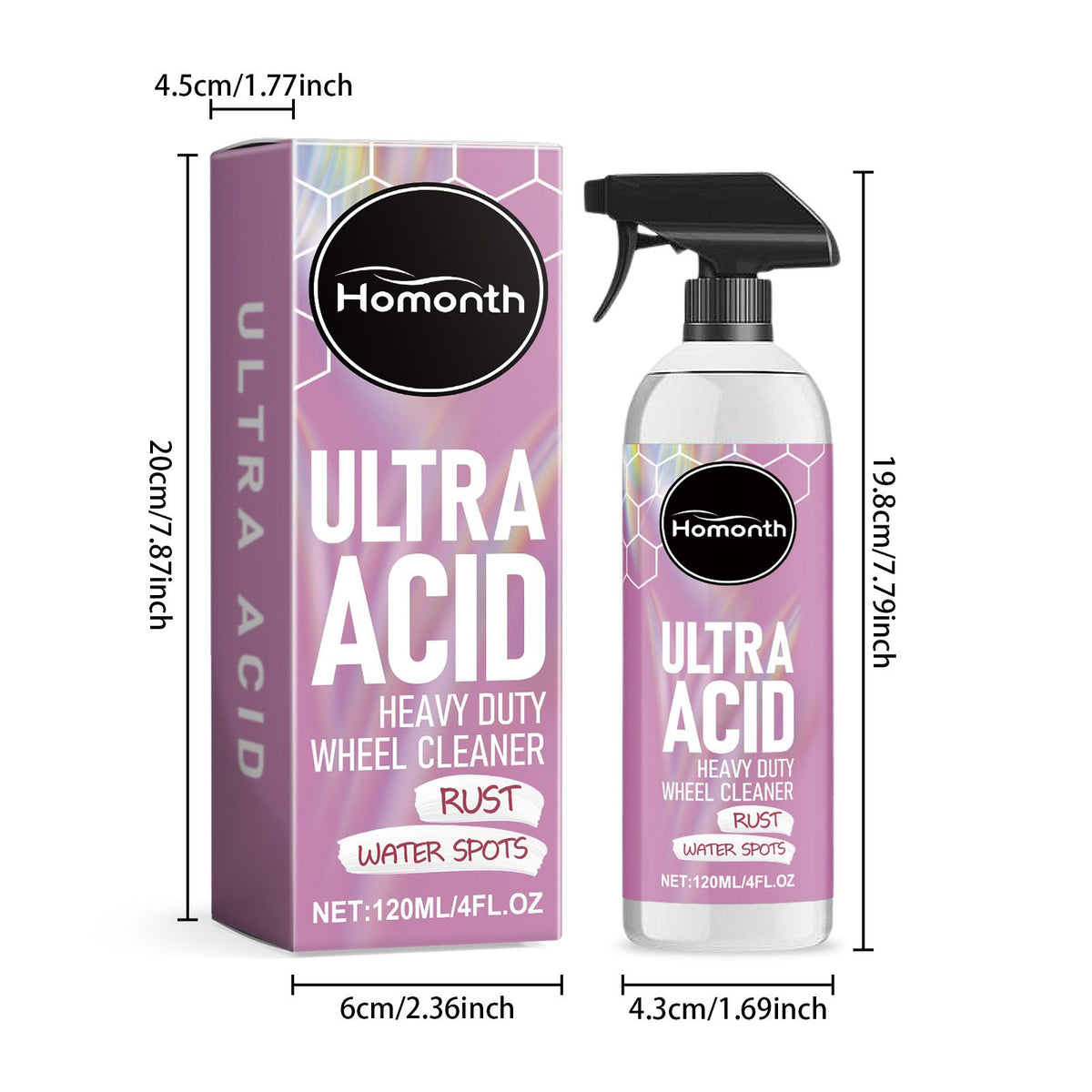 HOMONTH Automotive Wheel Cleaner Spray