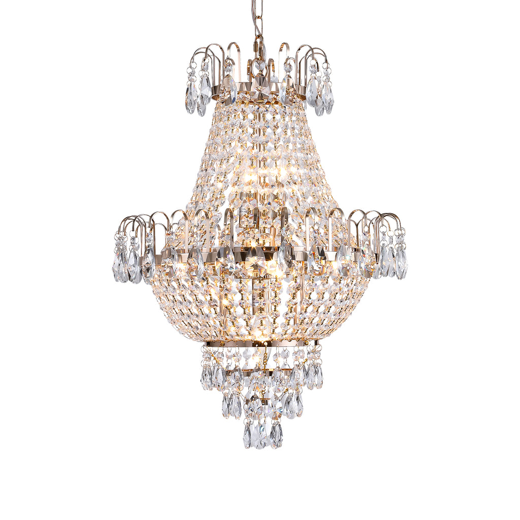 (Même que W1340102270/L5003) Chandéliers en cristal doré