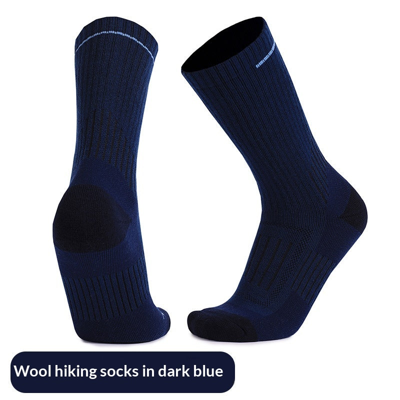 Chaussettes en laine respirantes antidérapantes pour homme résistant à l'usure
