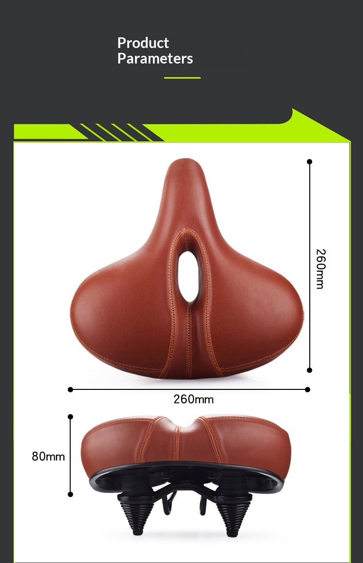 Vélo de montagne Éponge épaisse Ressort Shock Absorbant Saddle
