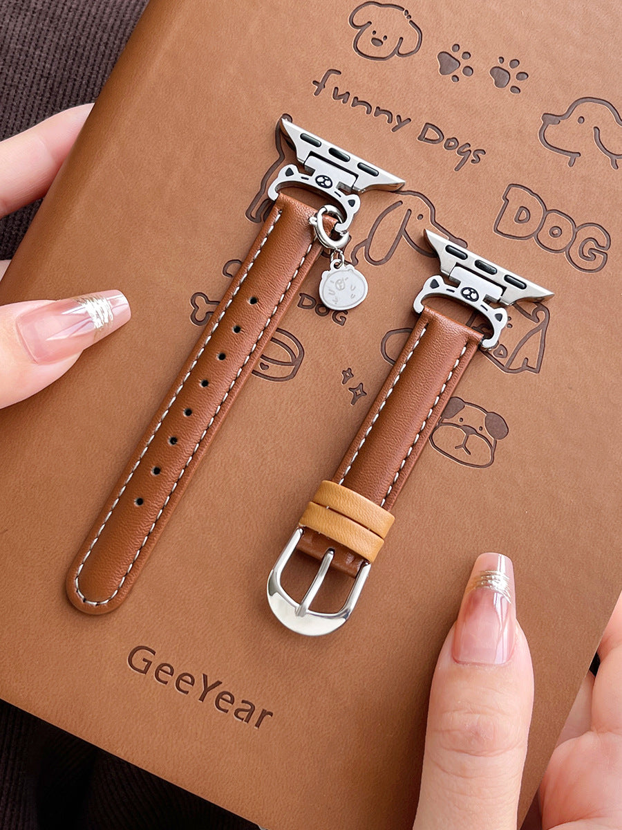 Bracelet de montre en cuir de microfibre