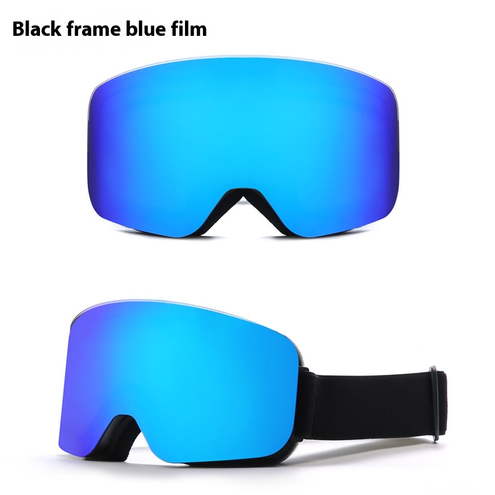 Gants de ski Double couche Gants anti-fog Protection des yeux