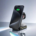 3-in-1 Foldable Fast Charging Stand with Magnetic Wireless Charging