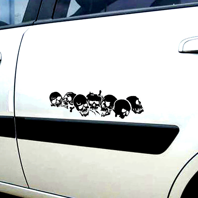 Stickers Bumper Réflexion Moto Électrique Voiture Horreur Bumper Stickers Crâne d'Halloween