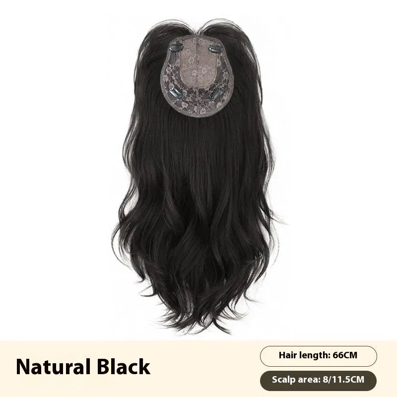 Increase the amount of ultra-thin seamless breathable hair replacement high temperament
