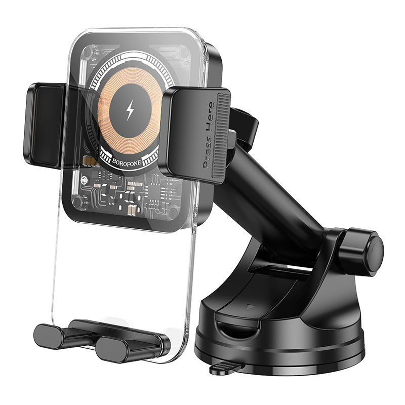Voiture Mobile Téléphone Bracket magnétique sans fil charge rapide Dashboard fixe support anti-shake