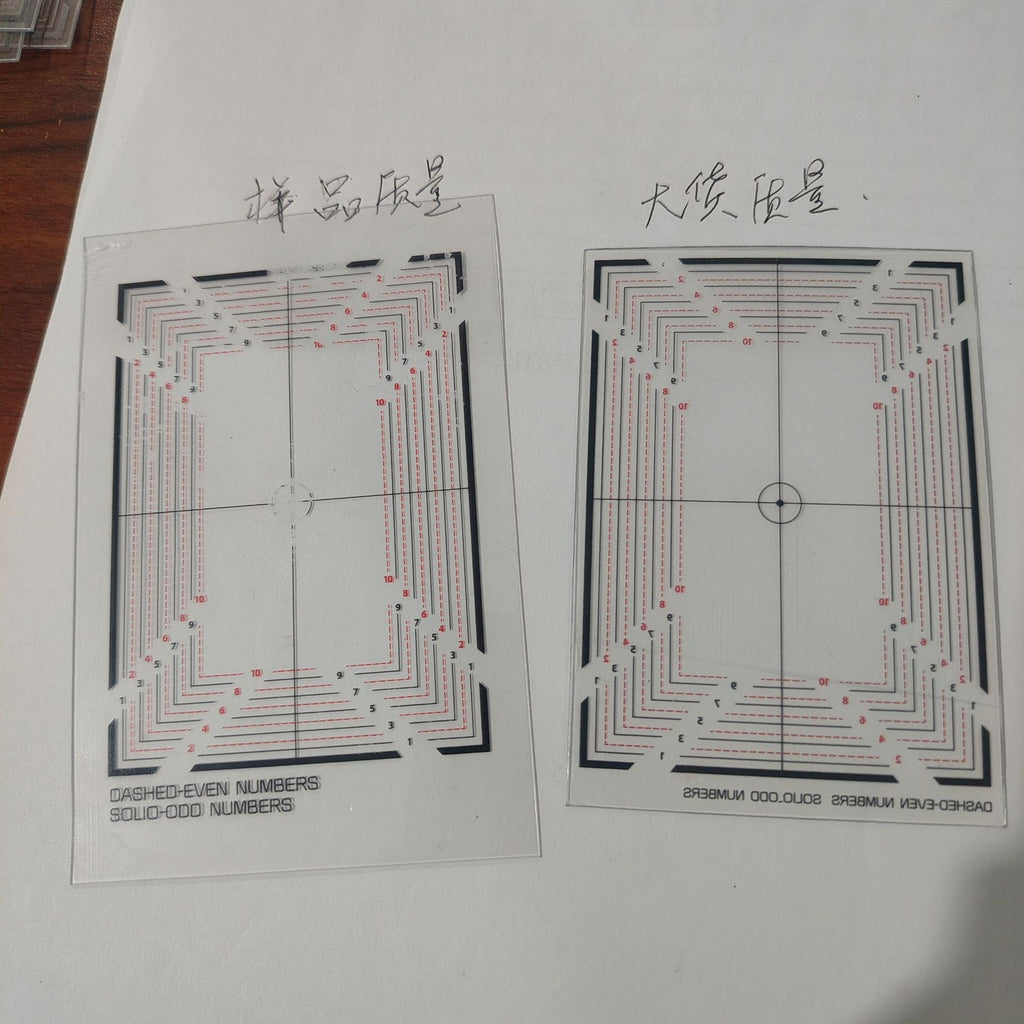 Cartes à jouer en plastique PET à haute transparence avec carte de centrage