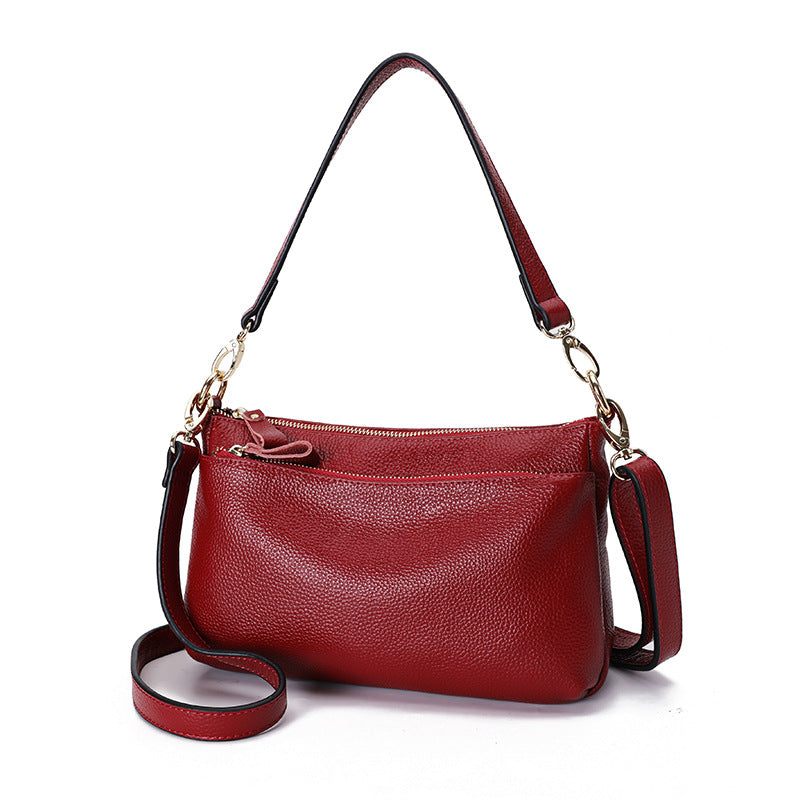 Sac de cow-hide à grains entiers pour femmes