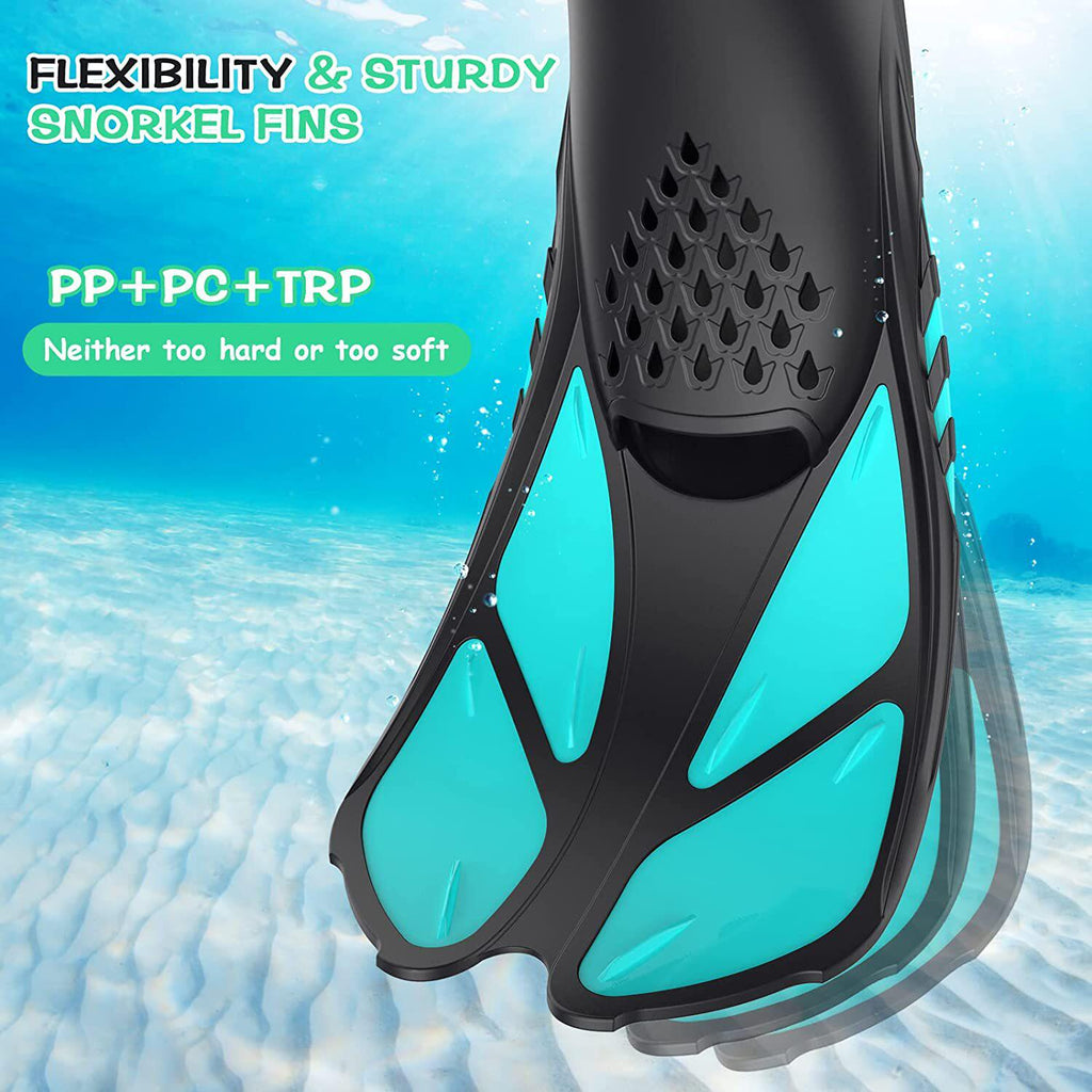 Snorkeling professionnel hommes et femmes haute élasticité durable ajustable courte Fins