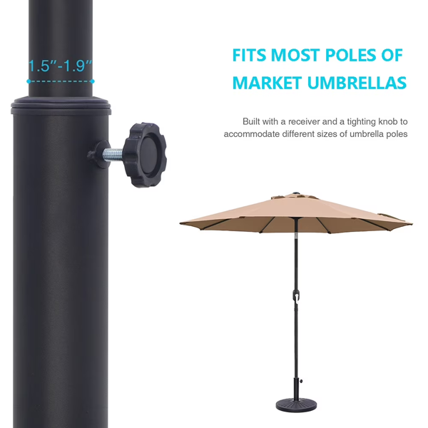 26.5 Lbs Outdoor Patio Market Umbrella Base