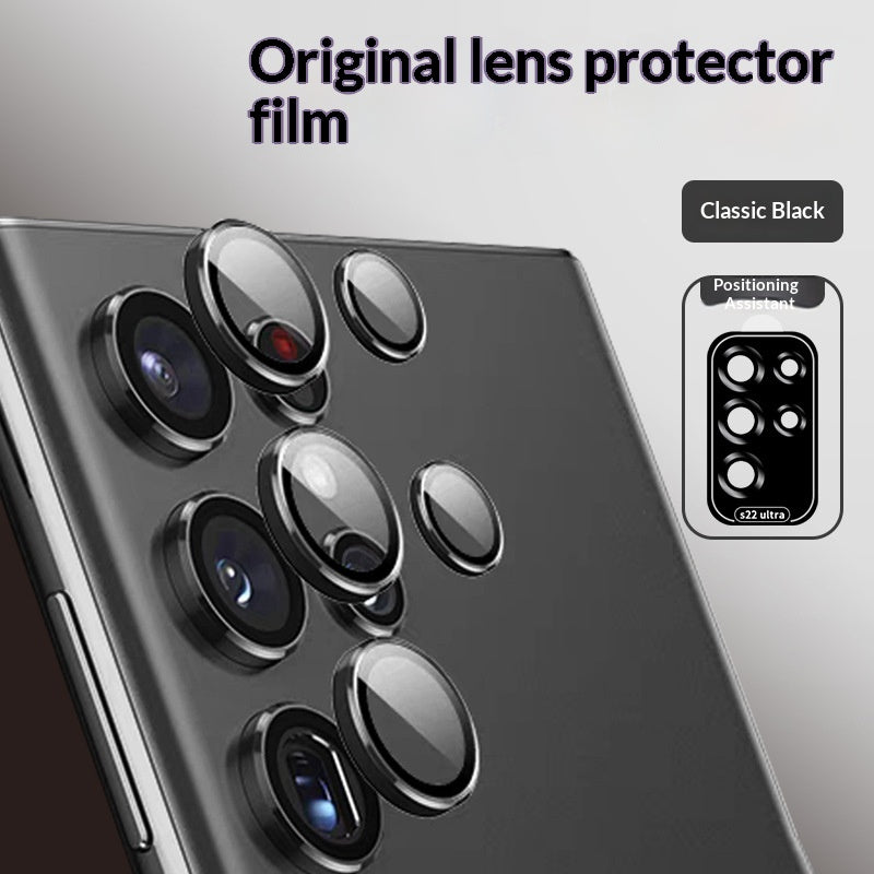 Bague de protection en métal pour téléphone S22 Caméra arrière